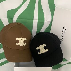 Celine Brown and Black Hat set